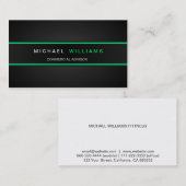 MODERNA ELEGANTE MINIMALISTA PROFESIONAL VISITEKAARTJE (Voorkant / Achterkant)