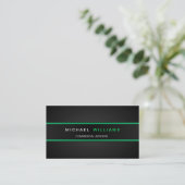 MODERNA ELEGANTE MINIMALISTA PROFESIONAL VISITEKAARTJE (Staand voorkant)