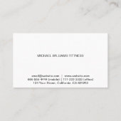 MODERNA ELEGANTE MINIMALISTA PROFESIONAL VISITEKAARTJE (Achterkant)