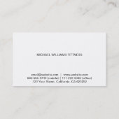 MODERNA ELEGANTE MINIMALISTA PROFESIONAL VISITEKAARTJE (Achterkant)