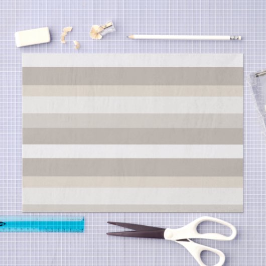 Moderna Linear | Alabaster & Bone Aangepaste Initi Tissuepapier (Craft)