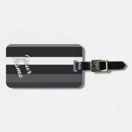 Moderna Linear | Carbon & Obsidian Bagagelabel