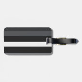 Moderna Linear | Carbon & Obsidian Bagagelabel (Achterkant horizontaal)