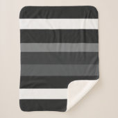 Moderna Linear | Carbon & Obsidian Sherpa Deken (Voorkant)