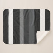 Moderna Linear | Carbon & Obsidian Sherpa Deken (Voorkant (horizontaal))