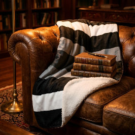 Moderna Linear | Carbon & Obsidian Sherpa Deken