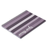 Moderna Linear | Distel & Gerookte Plum Notebook Notitieboek (Linkerzijde)