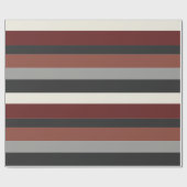 Moderna Linear | IJzererts & Robijnleisteen Cadeaupapier (Vlak)