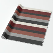 Moderna Linear | IJzererts & Robijnleisteen Cadeaupapier (Uitgerold)