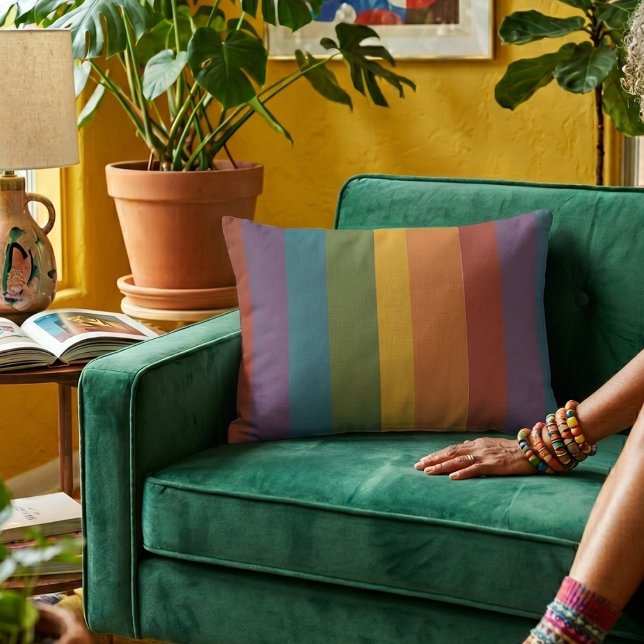 Moderna Linear | MCM Rainbow Accent Kussen (Lifestyle Shot)