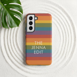 Moderna Linear | MCM Regenboog Aangepast Samsung Galaxy Hoesje