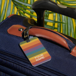 Moderna Linear | MCM Regenboog Bagagelabel
