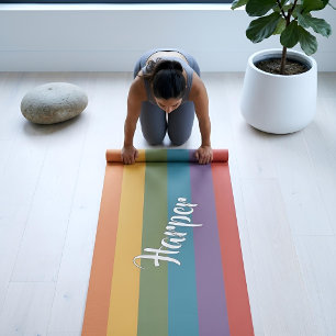Moderna Linear MCM Regenboog Persoonlijk Yogamat