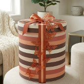 Moderna Linear | Terracotta & Abrikoos Cadeaupapier