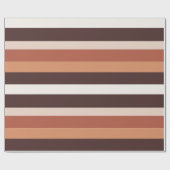 Moderna Linear | Terracotta & Abrikoos Cadeaupapier (Vlak)