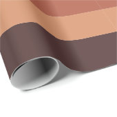 Moderna Linear | Terracotta & Abrikoos Cadeaupapier (Rol Hoek)