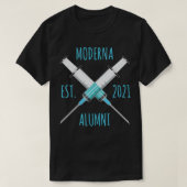 Moderna st 2021 Alumni Funny Vaccination T-shirt (Design voorkant)