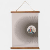 ModernAbstract Golf Bewegend Gepersonaliseerd Hangend Wandkleed (Voorkant)