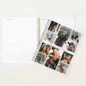 Moderne 10 fotocollage gepersonaliseerd jaar planner (Display)