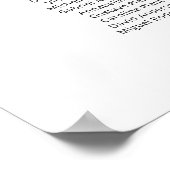 Moderne 10 Tafels Welkom Zitplaatskaart Poster (Hoek)