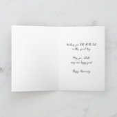 Moderne 10e bruiloft Jubileum Kaart (Binnen)