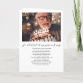 Moderne 12-foto in liefdevolle herinnering gevouwe programma (Achterkant)