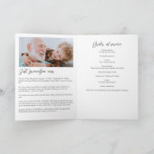 Moderne 12-Foto In Lieve Herinnering Gevouwen Rouw Programma (Binnen)