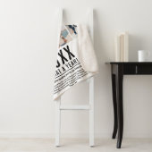 Moderne 12 jaar fotocollage in Review Sherpa Deken (In situ)