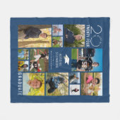 Moderne 13 Fotocollage Klasse Jaar Aangepaste kleu Fleece Deken (Voorkant (Horizontaal))