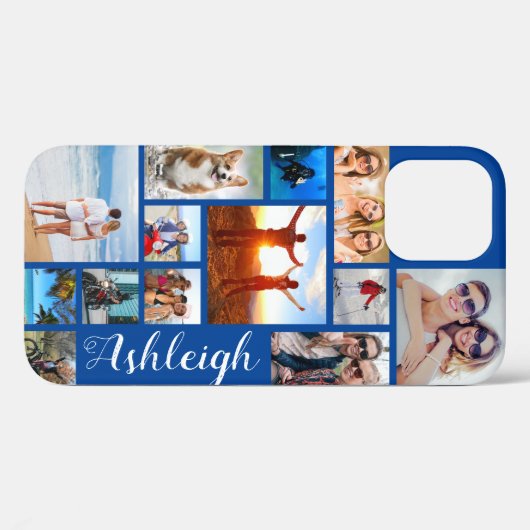 Moderne 13 Fotoverzamelnaam Aangepaste kleur C Case-Mate iPhone Case (Achterkant (horizontaal))