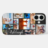 Moderne 13 Naam aangepaste kleur voor Photo Collag Case-Mate iPhone Case (Achterkant (horizontaal))
