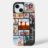Moderne 13 Naam aangepaste kleur voor Photo Collag Case-Mate iPhone Case (Achterkant)