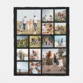 Moderne 14 fotocollage fleece deken (Voorkant)