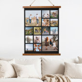 Moderne 14 fotocollage hangend wandkleed