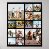 Moderne 14 fotocollage poster (Voorkant)