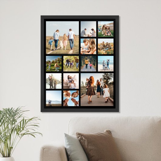 Moderne 14 fotocollage poster