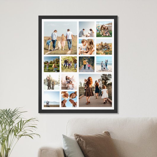 Moderne 14 fotocollage poster