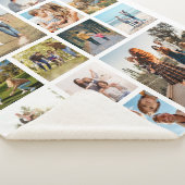 Moderne 14 fotocollage sherpa deken (3/4)