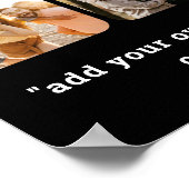 Moderne 16 fotocollage met citaat poster (Hoek)