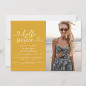 Moderne 16e verjaardag eenvoudig stijlvol elegant  (Voorkant)