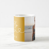 Moderne 16e verjaardag eenvoudig stijlvol elegant  koffiemok (Center)