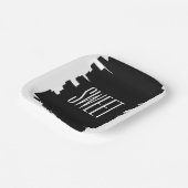 Moderne 16e verjaardagsfeestje papieren borden bordje (Gebogen)