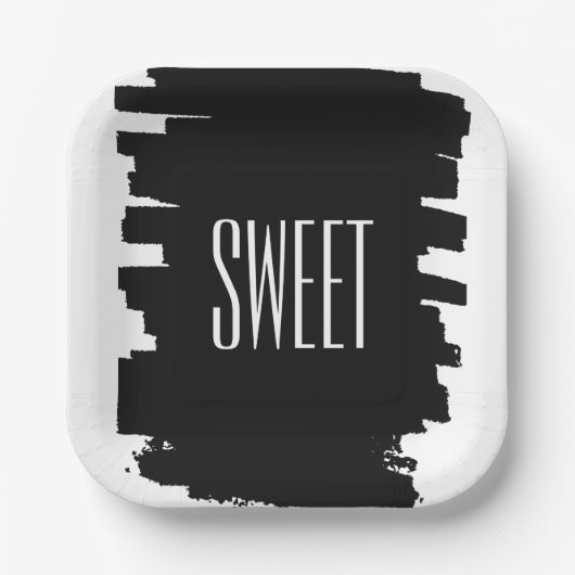 Moderne 16e verjaardagsfeestje papieren borden papieren bordje (Voorkant)