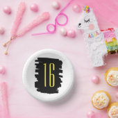 Moderne 16e verjaardagsfeestje papieren kom (Feest)