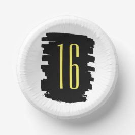 Moderne 16e verjaardagsfeestje papieren kom