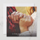 Moderne 17 Foto Collage Bruiloft Save The Date (Achterkant)