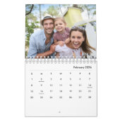 Moderne 17 foto's Bold Typography 2026 Kalender (Feb 2026)