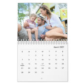 Moderne 17 foto's Vette typografie 2027 Kalender (Mar 2027)