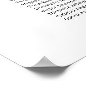 Moderne 17 tafels Vind uw stoel kaart Poster (Hoek)