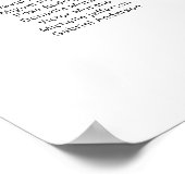 Moderne 17 tafels Welkom Zitplaatskaart Poster (Hoek)